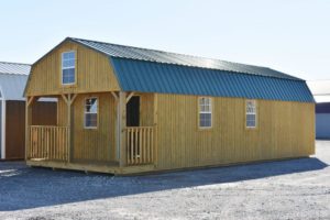 Lofted barn cabins from Derksen Buildings and Rodman's Portable Buildings in West Monroe LA